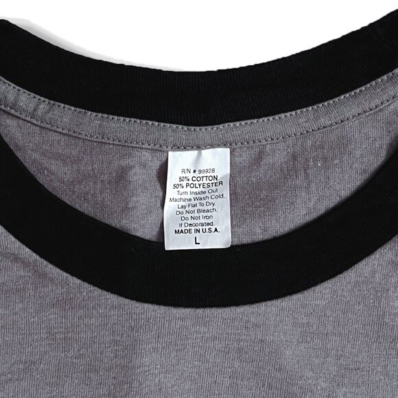 Vintage KISS Original B&W NYC 1973 Classic Ringer Tee - Picture 4 of 7